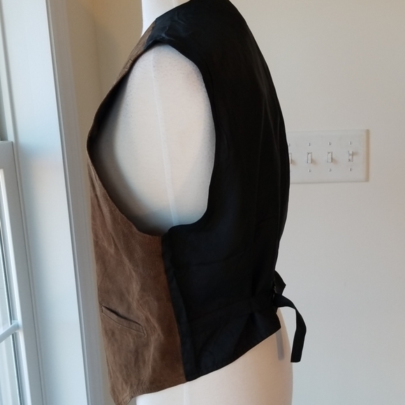 Stefano Man Men's Leather Vest - Picture 3 of 6